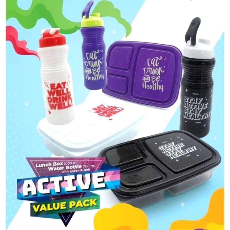 Jual Lunch Box Set Active Value Pack BIGGY | Shopee Indonesia