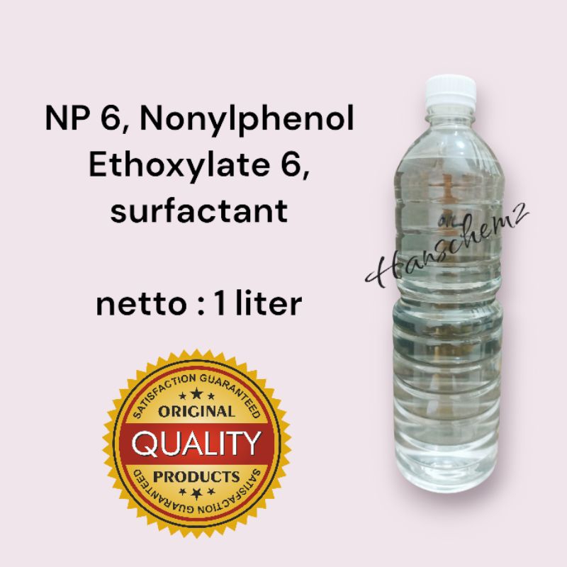 Jual NP 6/NONYLPHENOL ETHOXYLATE 6/SURFACTANT/EMULSIFIER @1liter ...