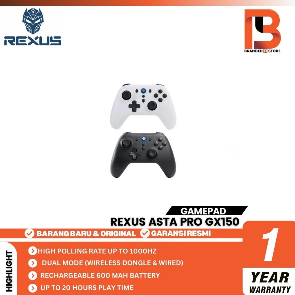 Jual Rexus Asta Pro Gx150 / GX 150 / GX-150 Wireless Gaming Gamepad ...