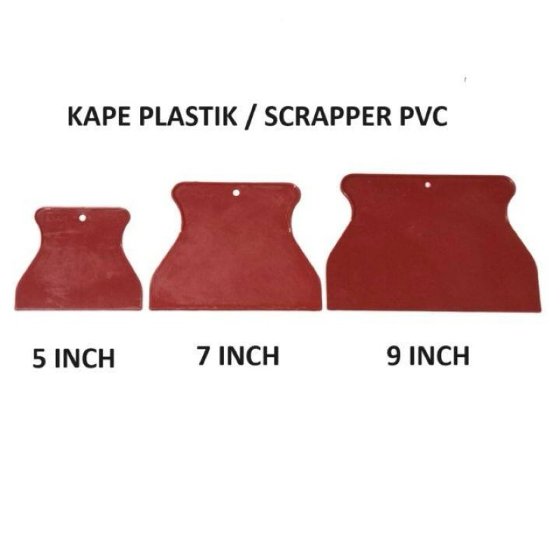 Jual KAPE PVC / KAPE PLASTIK / KAPE ELGLADIO Plastik Merah Varian 5 ...