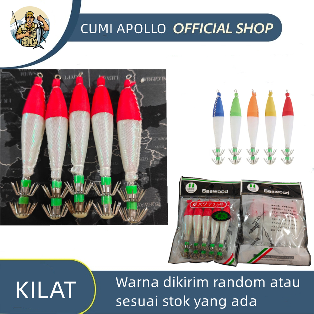 Jual Umpan Pancing Cumi Apollo Ukuran Lengkap Seawood best quality ...