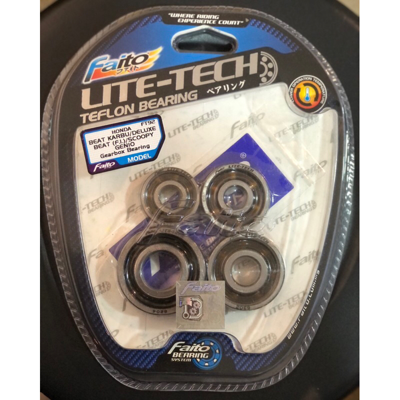 Jual Faito Bearing Gardan Gear box Rasio Set ( Lite-Tech ) Beat Karbu ...