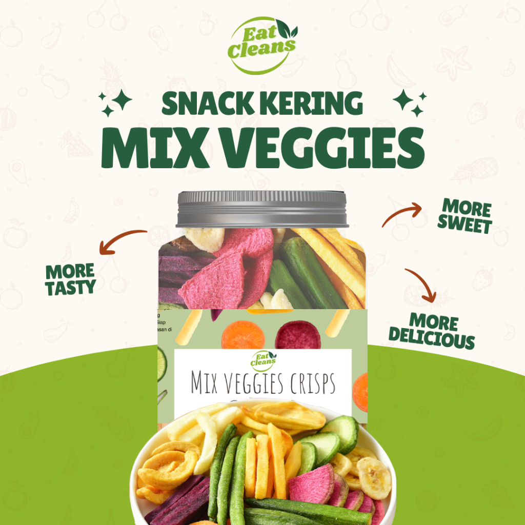 Jual (HALAL) Snack Mix Veggies Healthy Snack Cemilan Snack Sayur