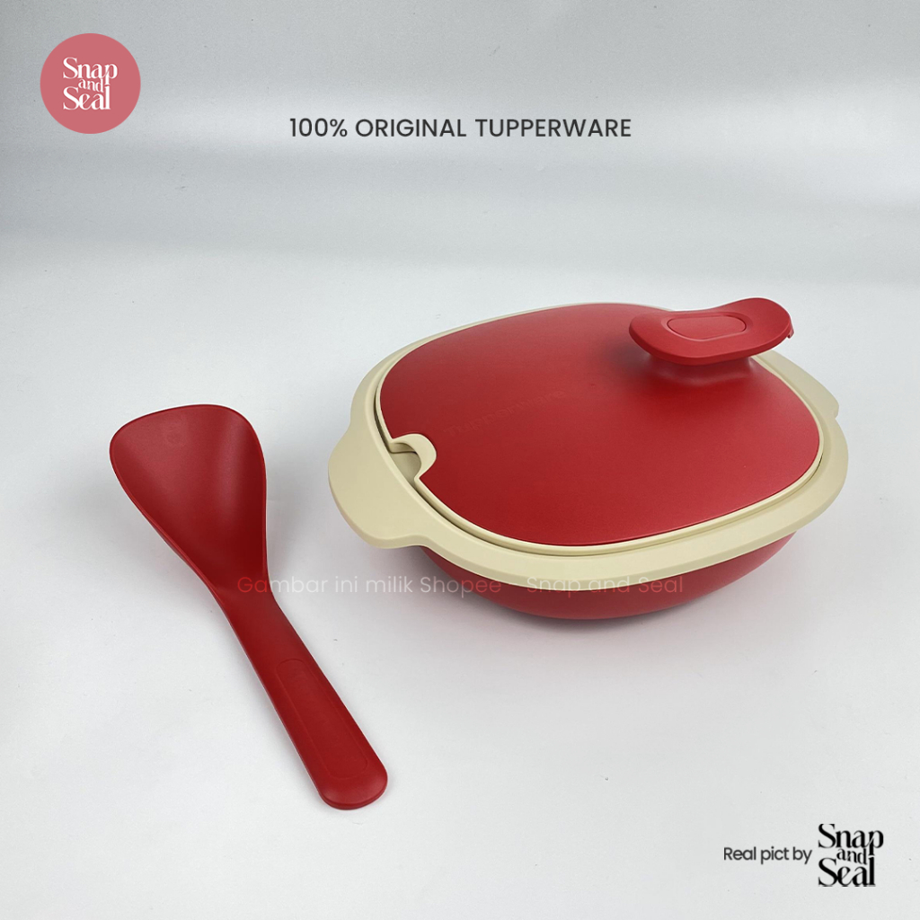 Jual Tupperware Warmie Tup Serving Red | Shopee Indonesia