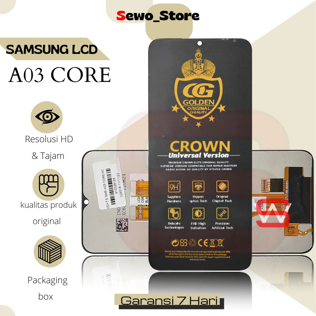 Jual LCD TOUCHSCREEN SAMSUNG GALAXY A03 CORE / A032 / A032F ORIGINAL ...
