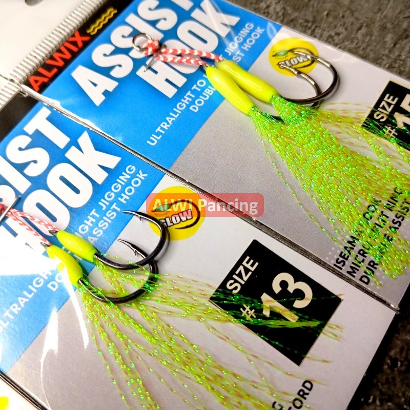 Jual ALWIX 1 SET Double Assist Hook GID Kail Iseama Metal Jig 5gr 7gr ...