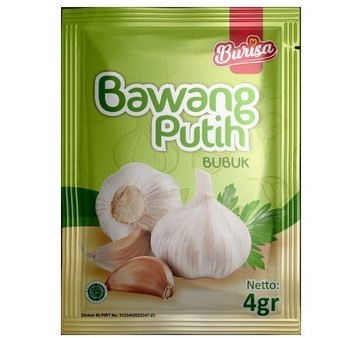 Jual [PAKET 6 RENTENG] Burisa Bawang Putih Bubuk 4gr (1 Renteng isi 12 ...