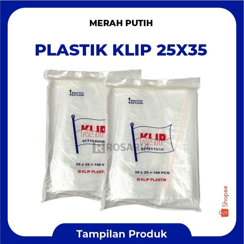 Jual Plastik KLIP 25X35 Zipperlock Kantong Bening Serbaguna | Shopee ...