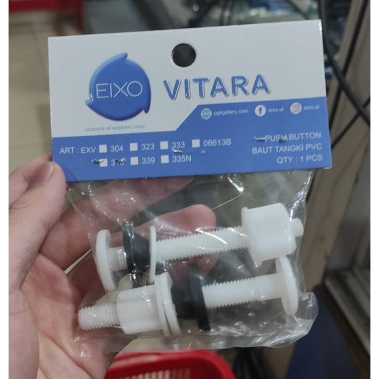 Jual EIXO Baut Tangki / Sekrup Tabung Closet Universal Toto PVC Toilet ...