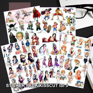 Jual Jual Sticker Pack One Piece Stiker Sheet A6 Luffy Stiker Zoro Nico ...