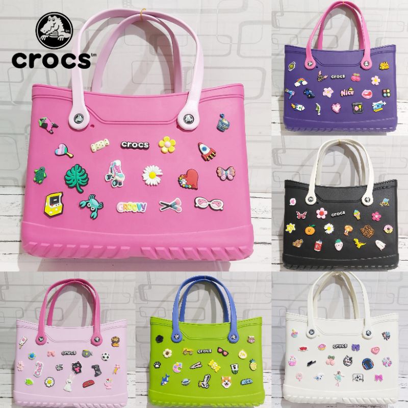 Jual Tas Crocs Tote Bag Medium Jibbitz Wanita | Shopee Indonesia