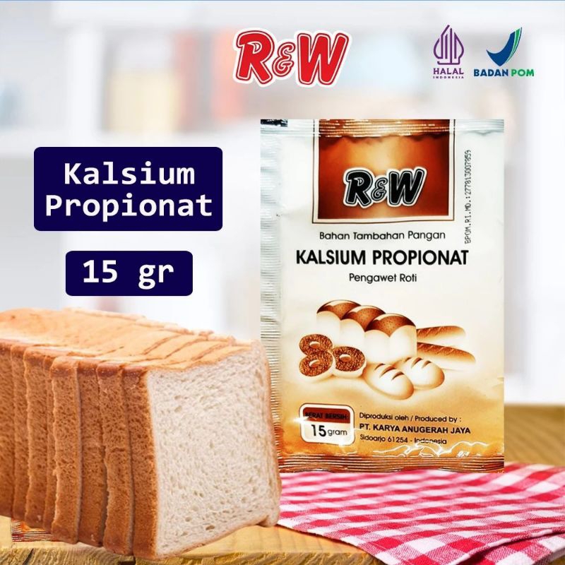 Jual Pengawet Roti Kue Kering Kalsium Propionat 15gr Rajawali RW R&W ...