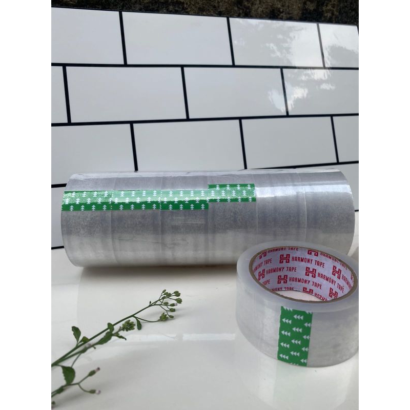 Jual Lakban Isolasi Bening Harmony Tape 45mm x 200 Yard / 100M - 1 Slop ...