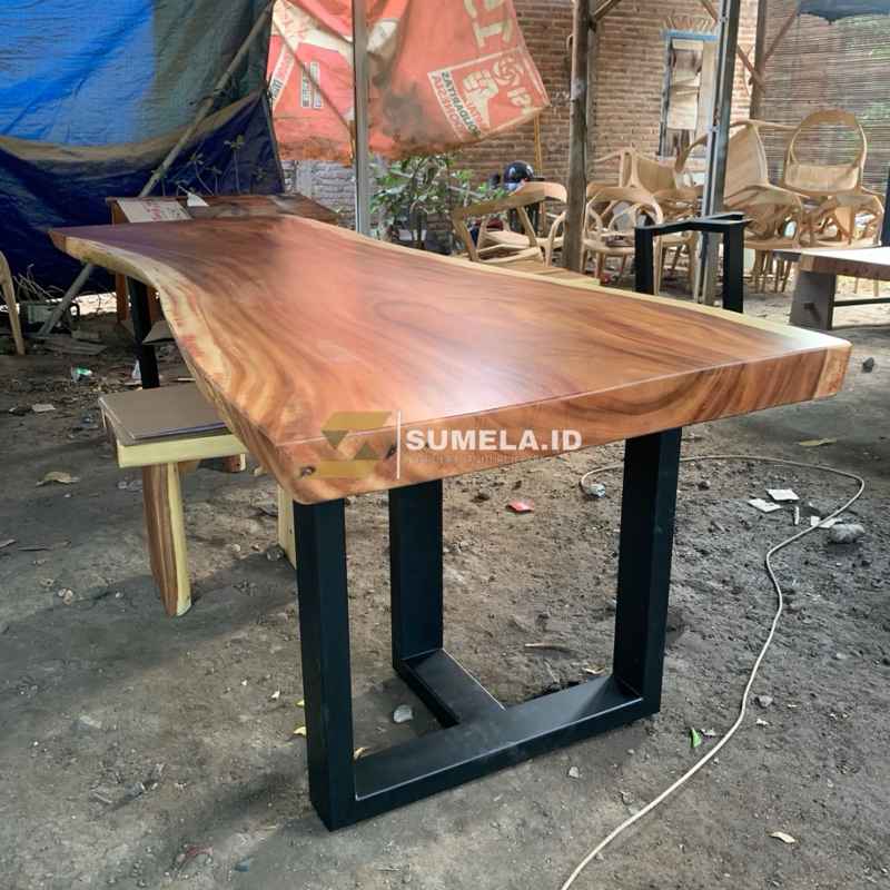 Jual Meja Kantor Meja Makan Meja Meeting Meja Kayu Trembesi Solid