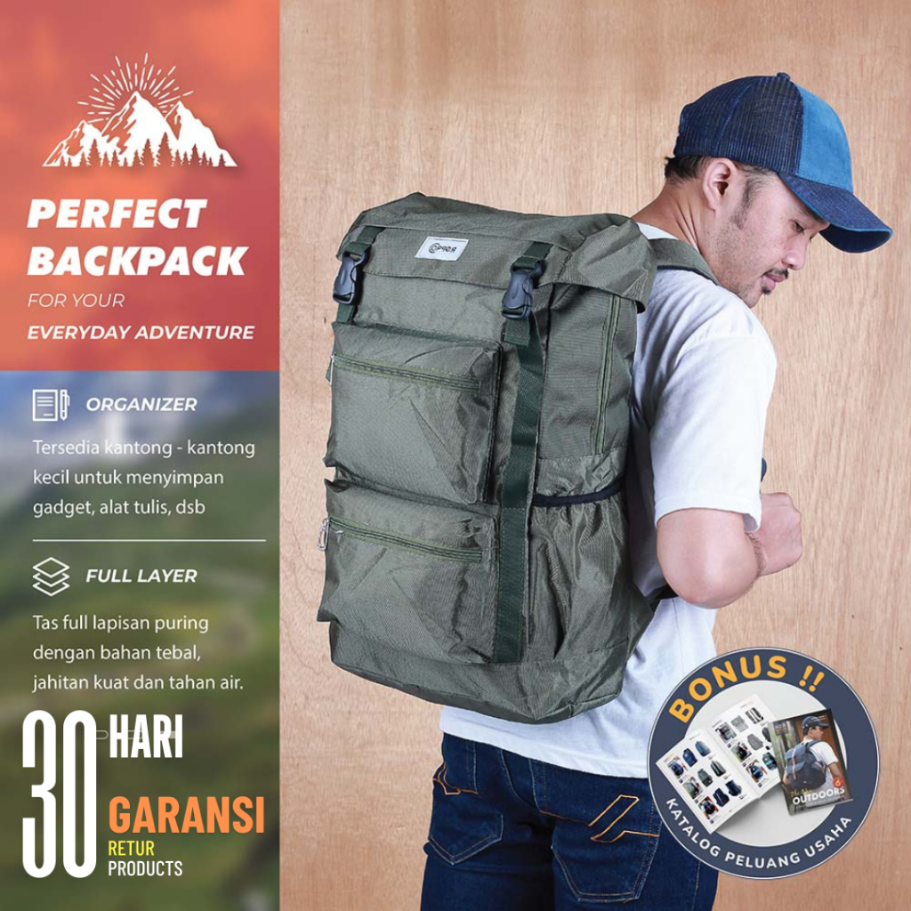 Jual Tas Ransel Semi Carier Anti Air Multifungsi Original banyak ...