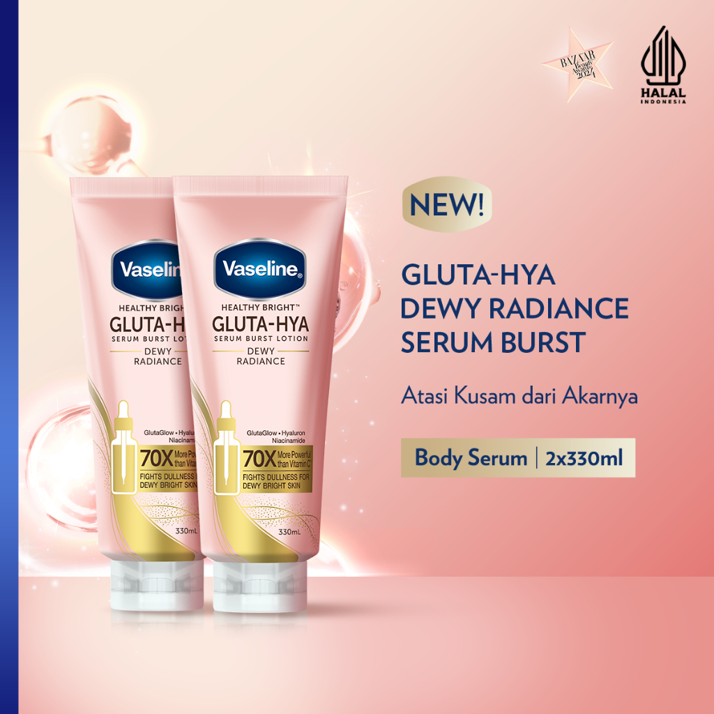 Vaseline Healthy Bright Gluta Hya Serum Lotion Dew