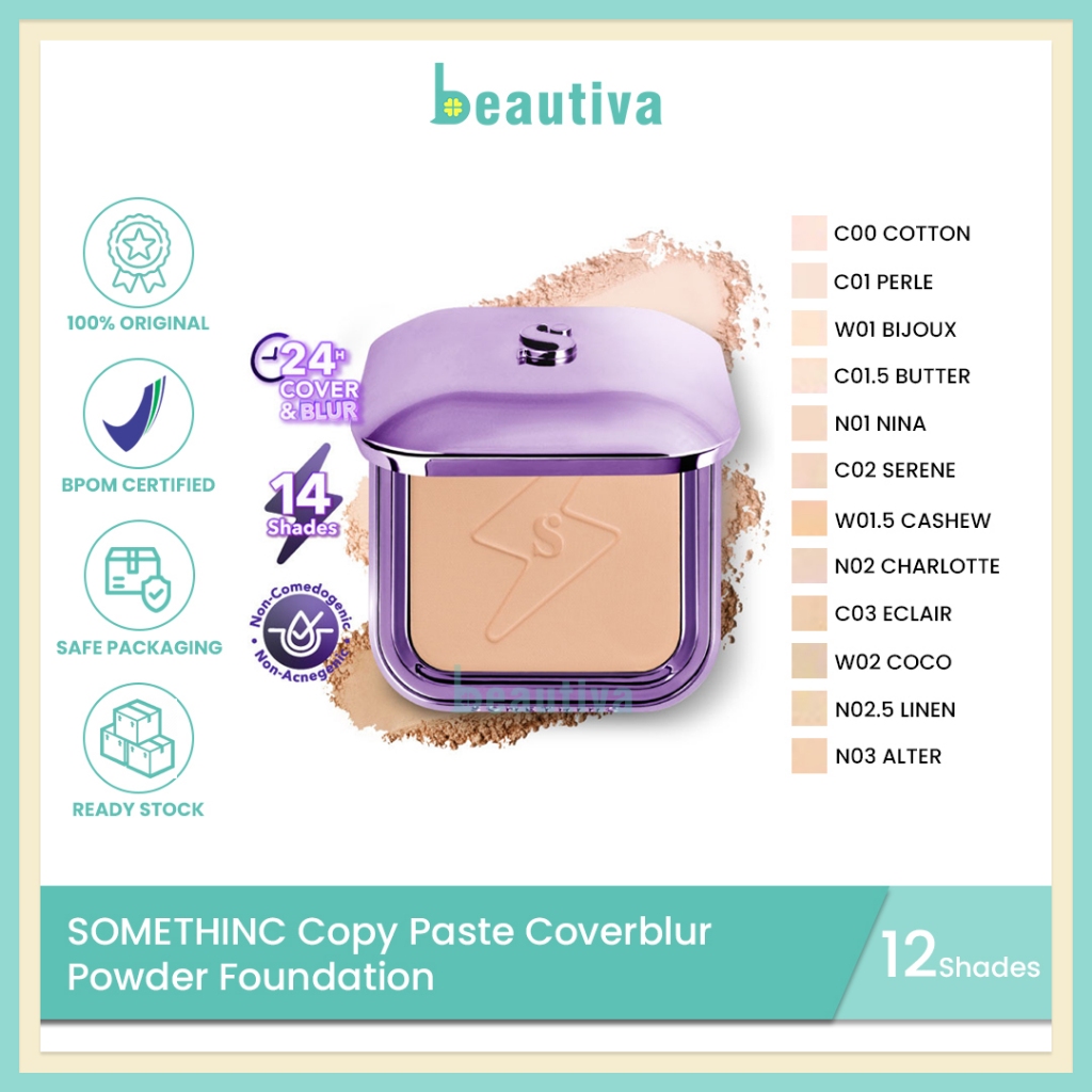 Jual Somethinc Copy Paste COVERBLUR Powder Foundation | Shopee Indonesia