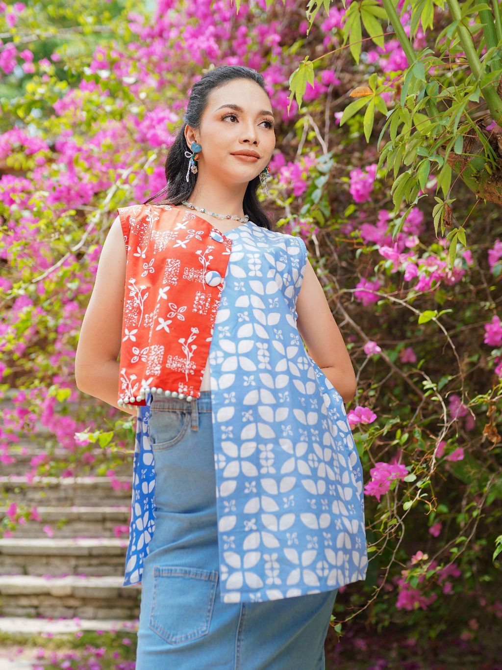 Jual Batik ENOM - Outer Rivera - Outer Batik - Batik Wanita Modern ...