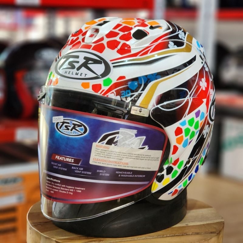 Jual Helm TSR Vz ram nakagami Gp2 paket spoiler not scott ram4