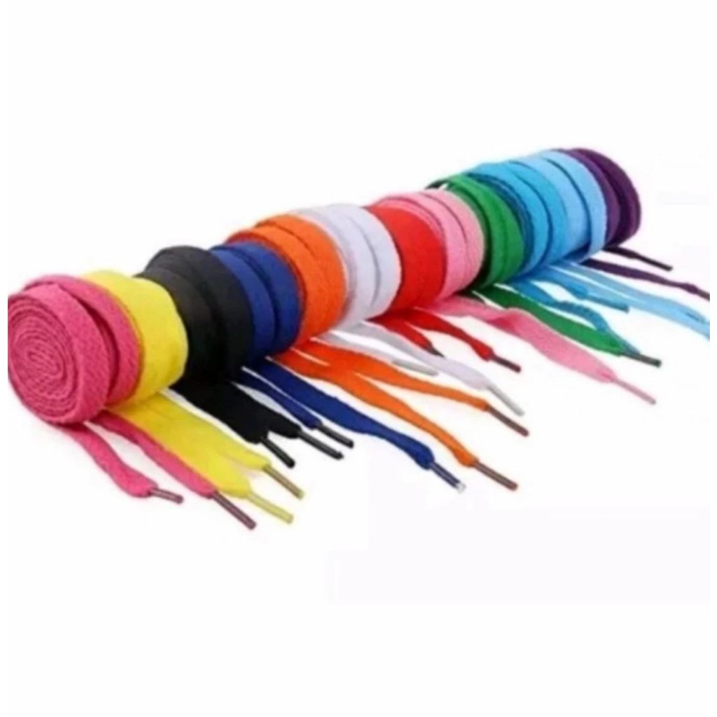 Jual SEPASANG TALI SEPATU Gepeng Pipih Sneakers Hoodie / SHOELACES ...
