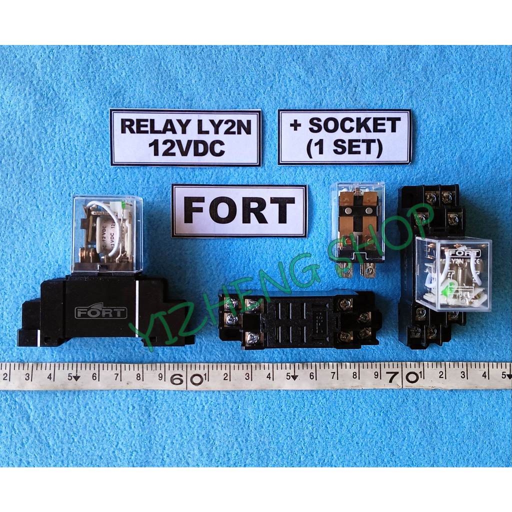 Jual Relay LY2N 12VDC + Socket FORT | Shopee Indonesia