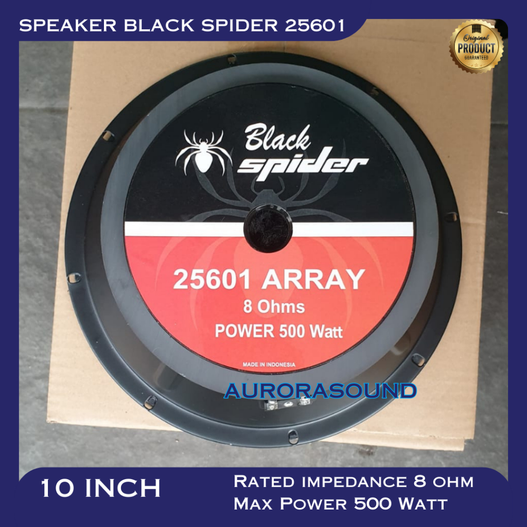 Jual SPEAKER KOMPONEN BLACK SPIDER 25601 WOOFER 10 INCH BLACKSPIDER BS ...