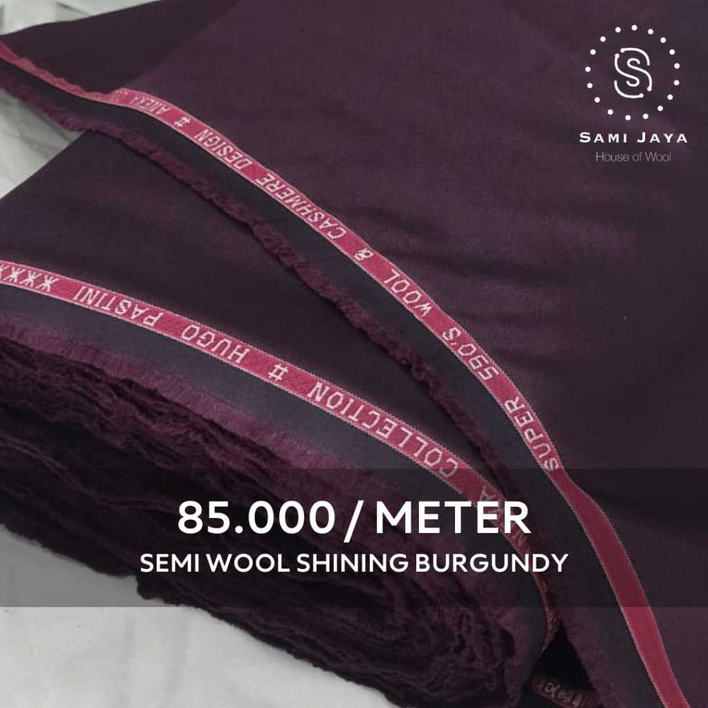 Jual Kain Bahan Jas & Celana Wedding Semi Wool Shining warna BURGUNDY ...