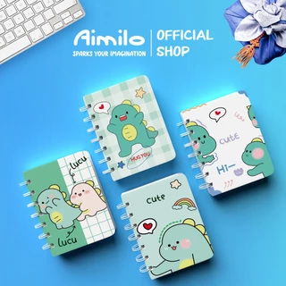Aimilo Notebook A7 Buku Kecil Catatan Scrapbook Mini Buku Notes Kecil Alat Tulis Sekolah 50 Lembar