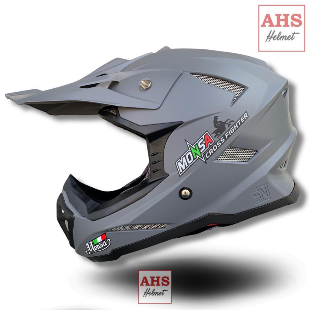 Jual Helm Cross Full Face JPN MONSA Kaca Mata Googles Shopee Indonesia