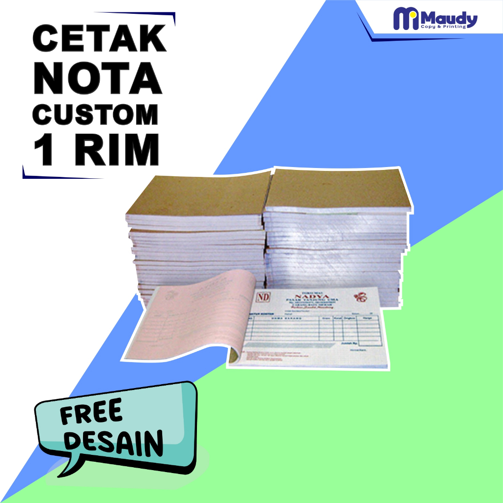 Jual Nota custom 1 rim / Cetak Nota 1 rim | Shopee Indonesia