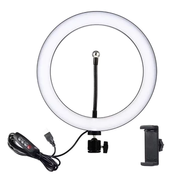 Lampu RingLight 26cm Selfie Vlogger Make Up Live Streaming Tiktok