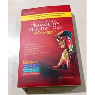 ( OBRAL ) BUKU BIOGRAFI // MOTIVASI // KATA-KATA PRAMOEDYA ANANTA TOER // ORIGINAL