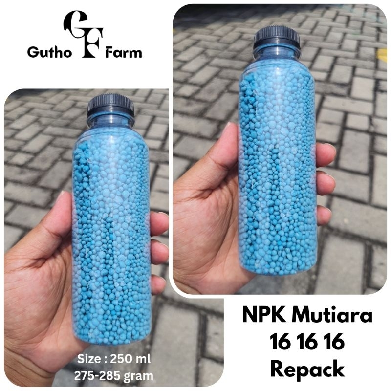 Jual Pupuk Wajib NPK Mutiara Meroke 16 16 16 Repack Botol 250ml ...