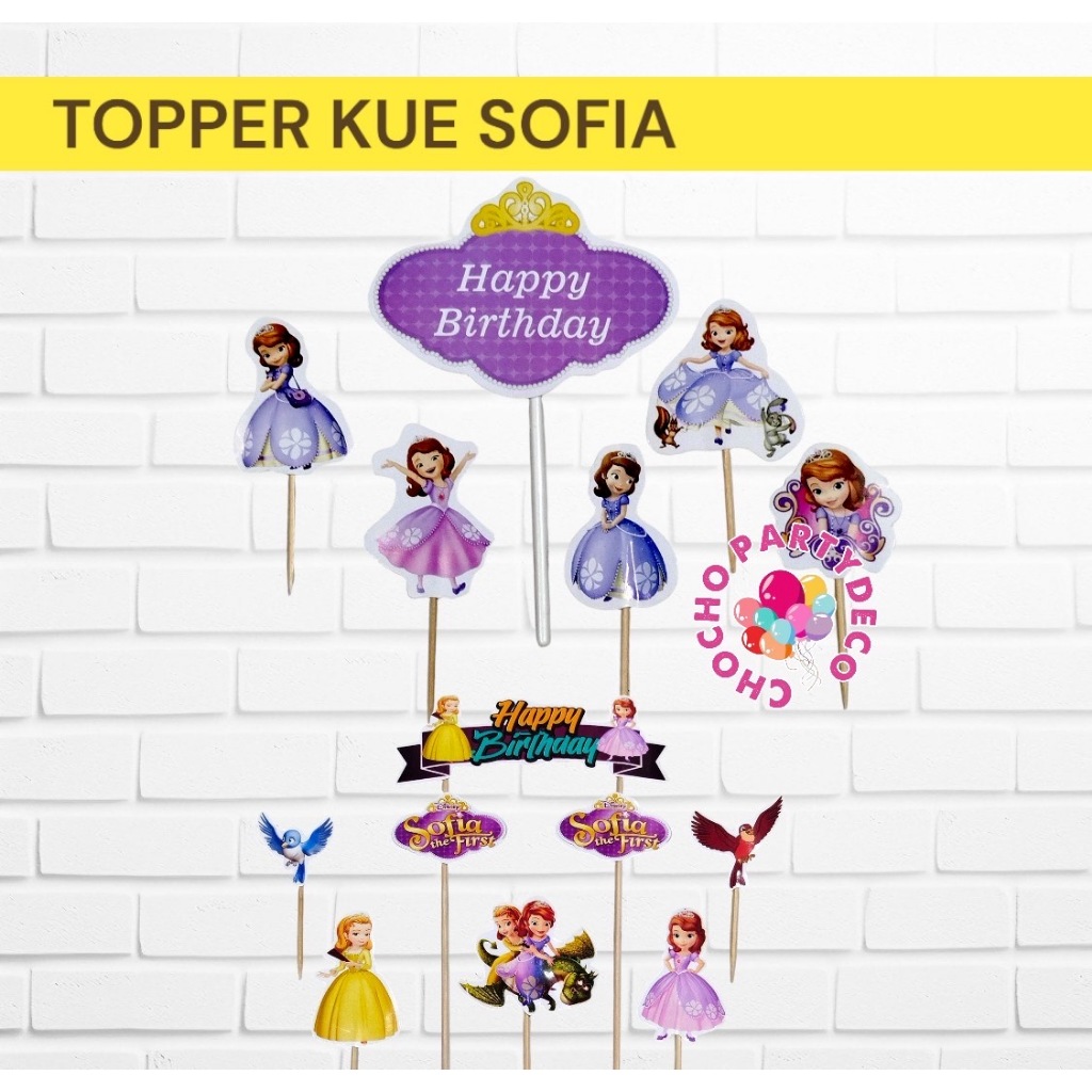 Jual Topper SOFIA / Topper Kue Sofia The First | Shopee Indonesia