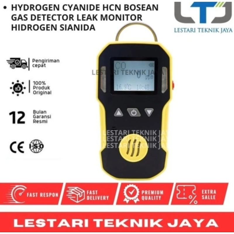 Jual Hydrogen Cyanide HCN Bosean Gas Detector Leak Monitor Hidrogen ...
