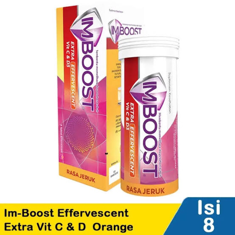Jual Imboost Effervecent Extra Vit C & Vit D3 (8 Tablet Effervecent ...