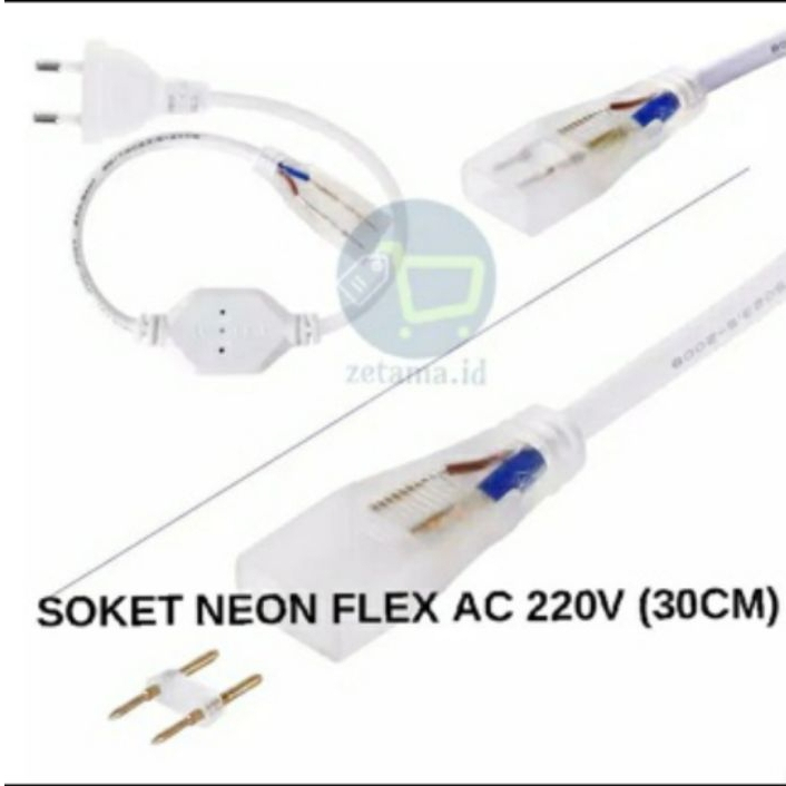 Jual SOKET COLOKAN SOCKET LED STRIP SELANG 5050 2835 220V ADAPTOR LAMPU ...