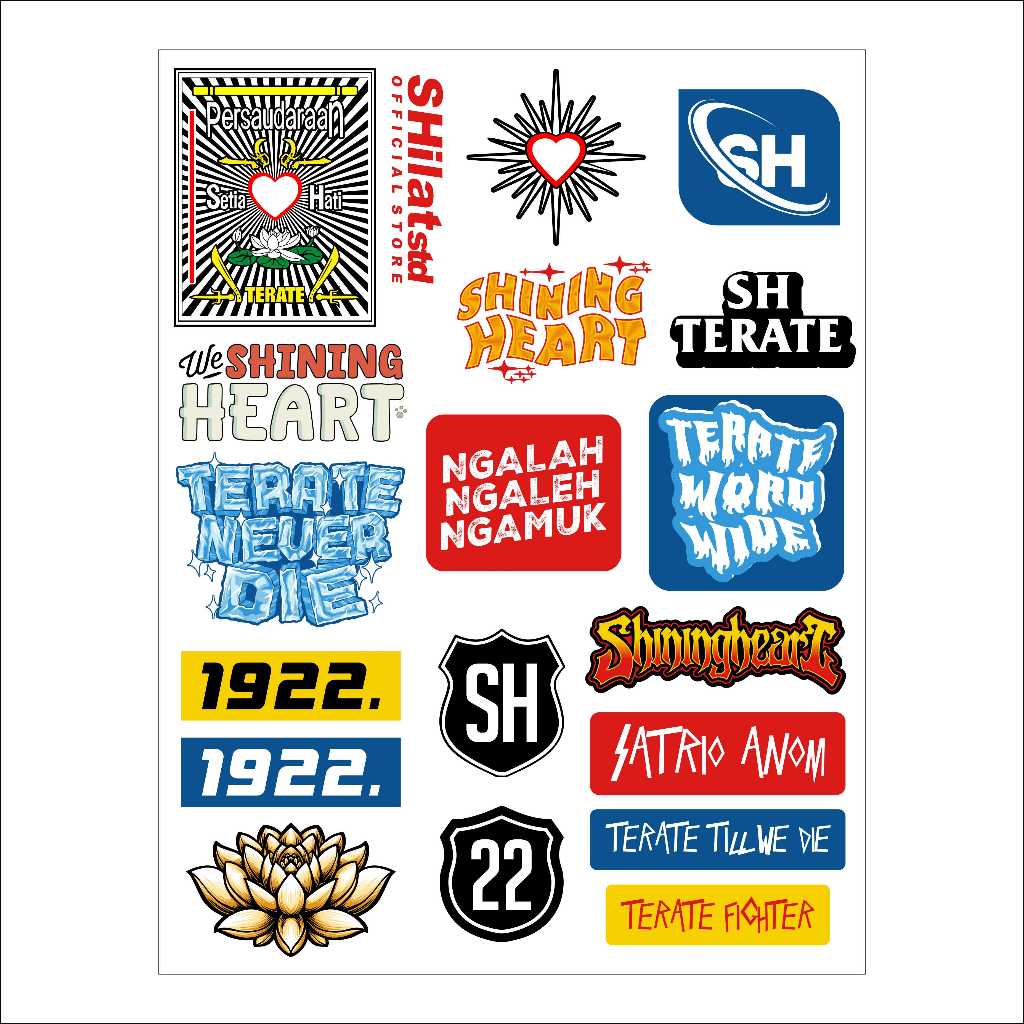 Jual stiker pack PSHT VOL 2 vinil hologram stiker sh terate cutting ...