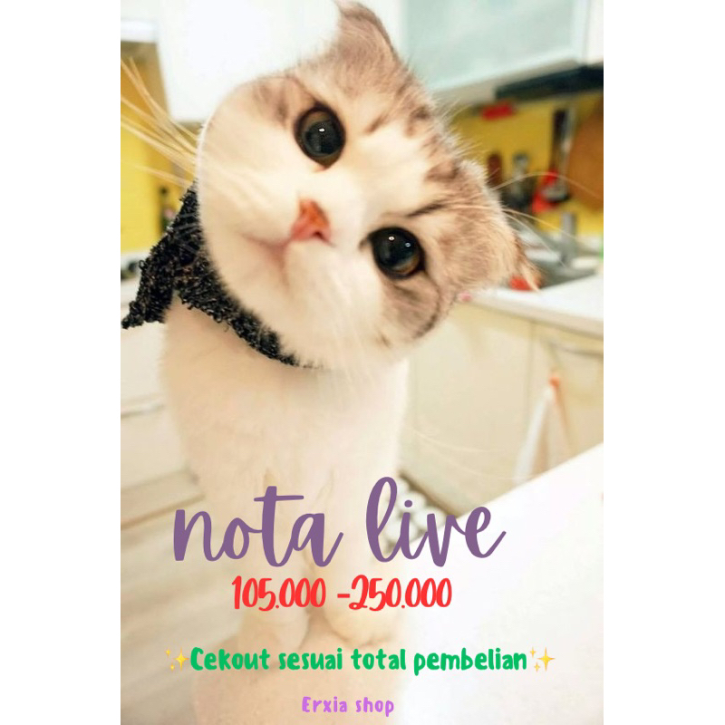 Jual NOTA LIVE MANIK - MANIK + ADM (MAX 1KG) | Shopee Indonesia