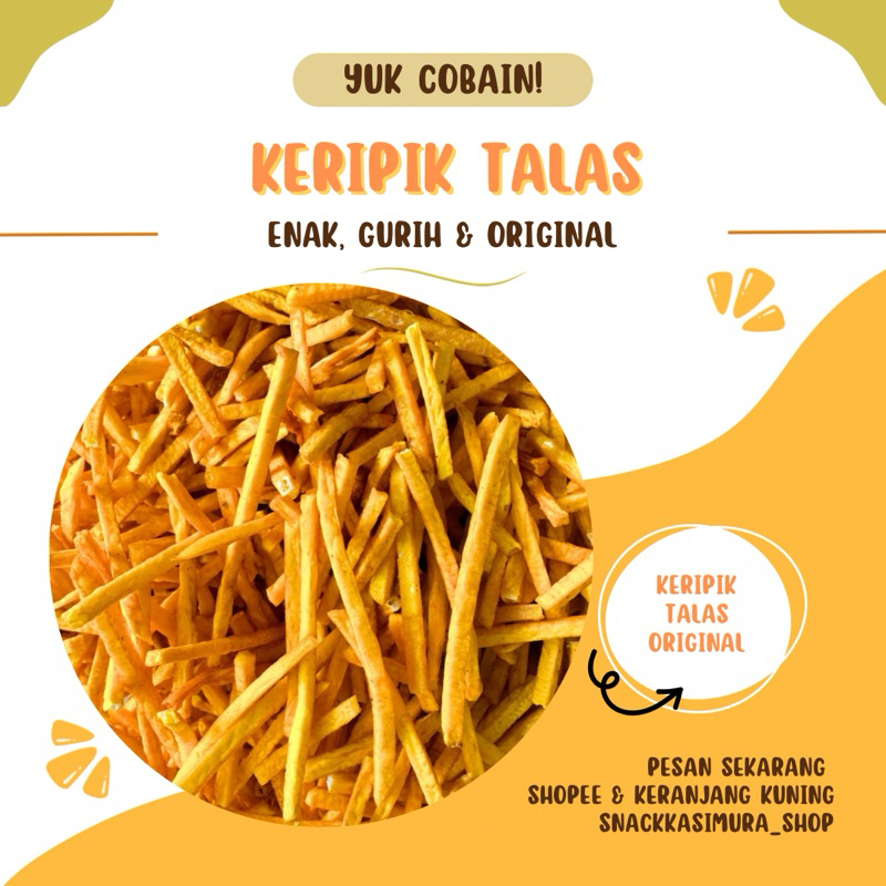 Jual KERIPIK TALAS, (BERAT: 300 GRAM) | Shopee Indonesia