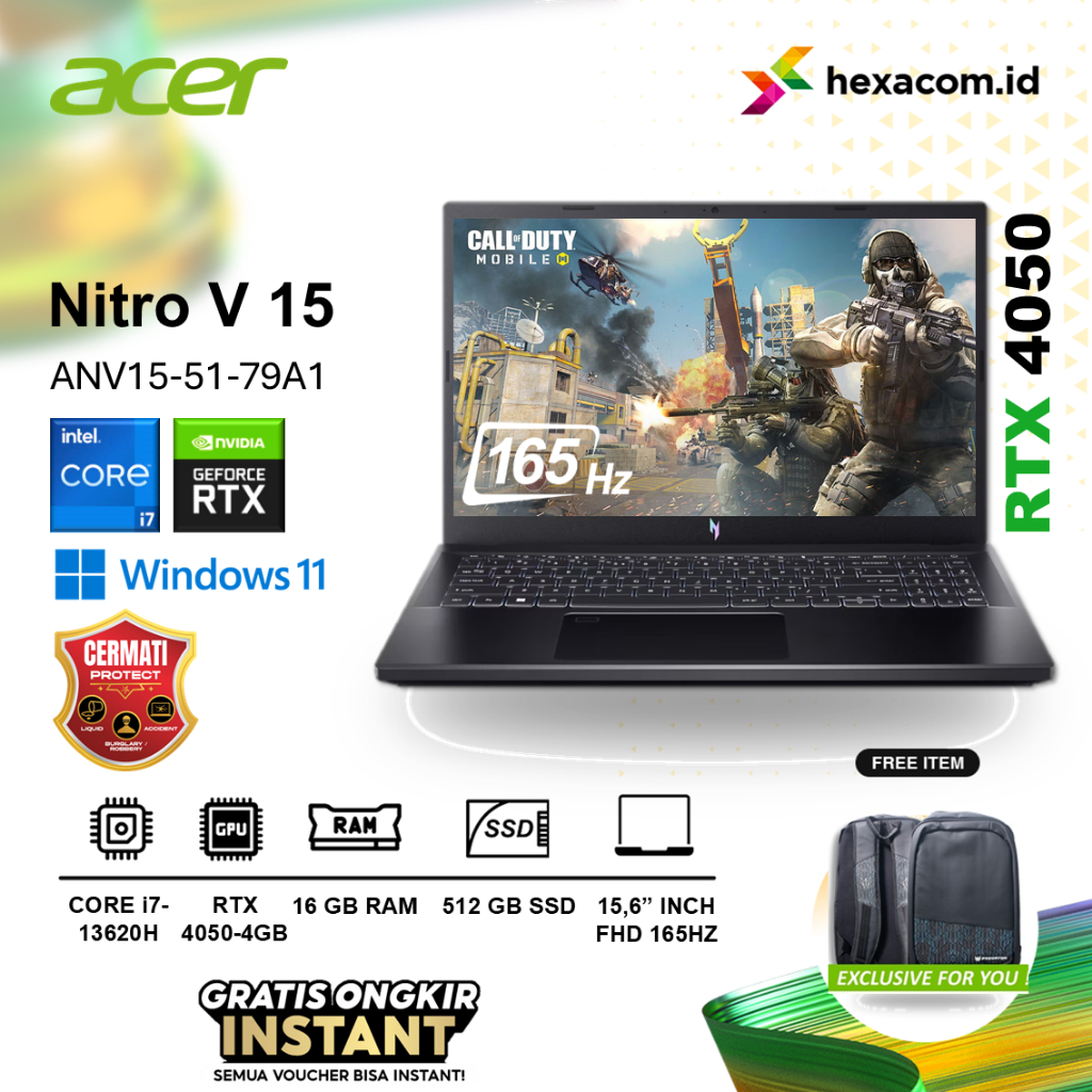laptop acer acer nitro intel i7