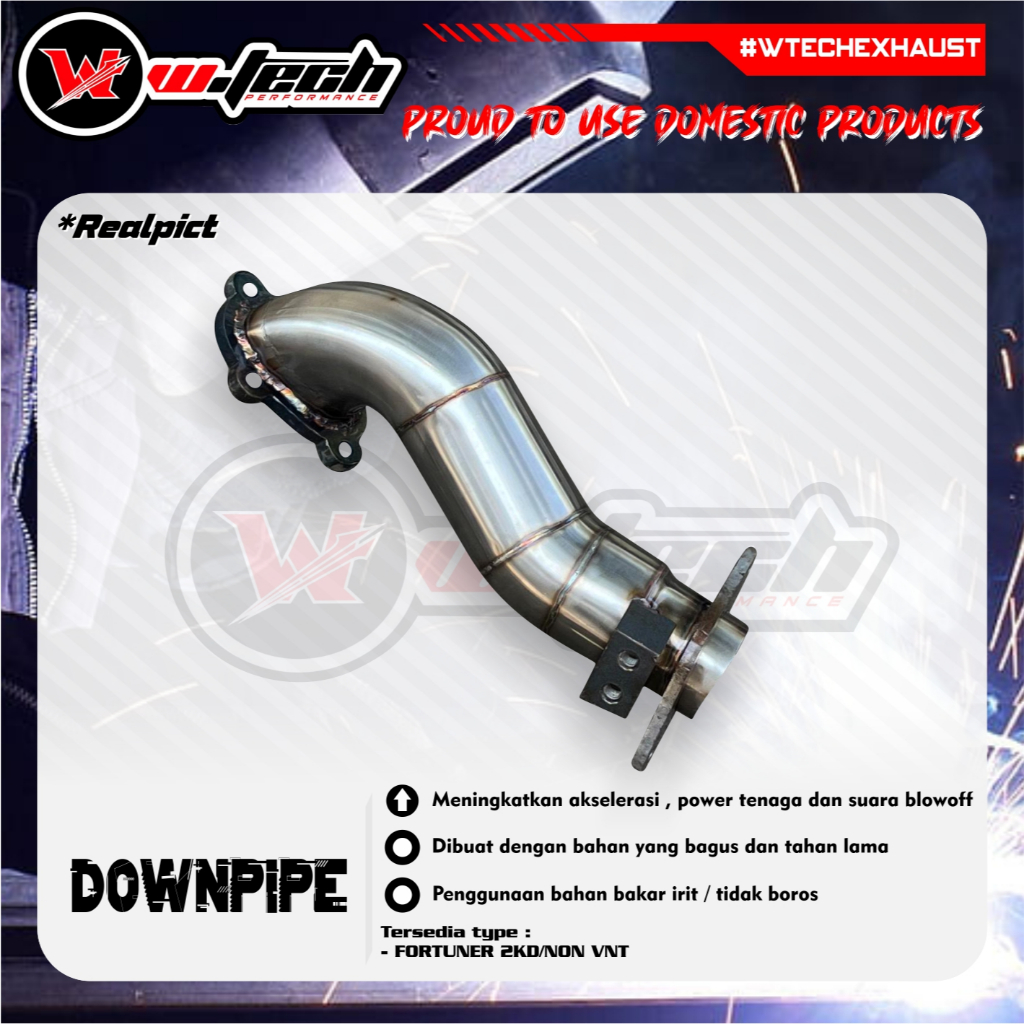 Jual Downpipe Innova Hilux Fortuner Non VNT 2KD - HIGH QUALITY | Shopee ...