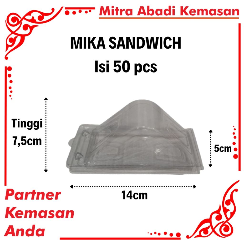 Jual MIKA SANDWICH SEGITIGA ISI 50 PCS | MIKA ROTI SANDWICH SEGITIGA ...
