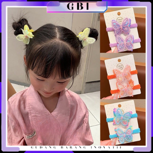 Jual GBI Ikat Rambut Anak Perempuan Bentuk Kupu-Kupu 2IN1 Kunciran ...