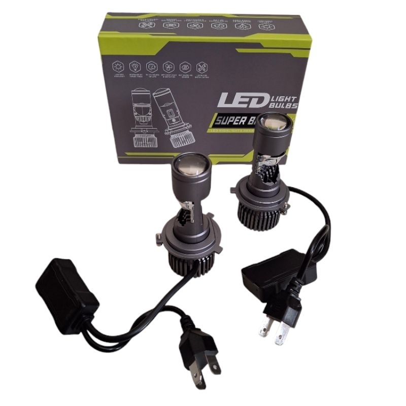 Jual Lampu led mini projector projie H4 mini projie h4 super bright ...