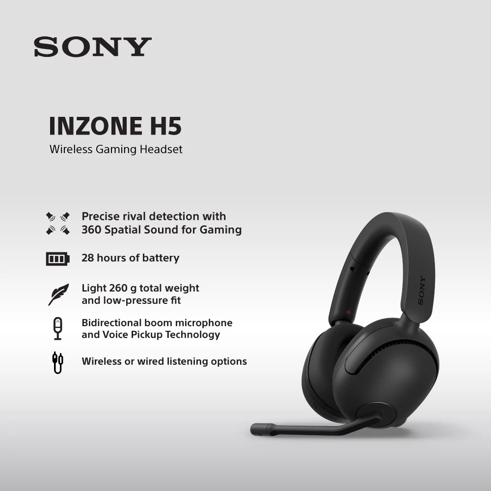 SONY INZONE H5 Wireless Gaming Headset