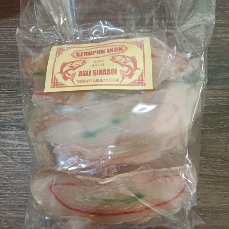 Jual kerupuk ikan sinaboi warna 250gram / krupuk bagan khas sinaboi ...