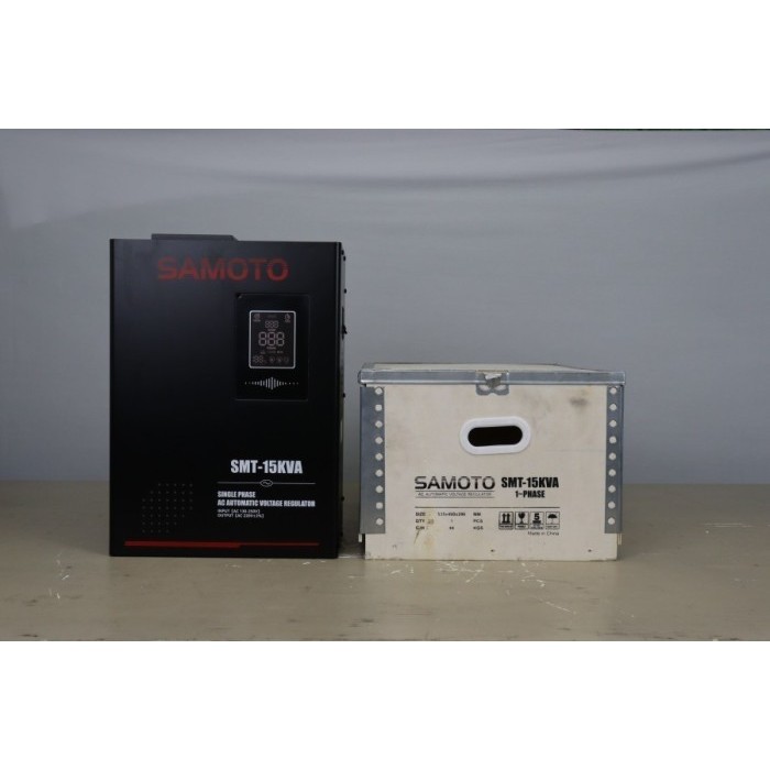 Jual VOLTAGE STABILIZER / AUTO VOLTAGE REGULATOR / AVR SAMOTO 15KVA ...