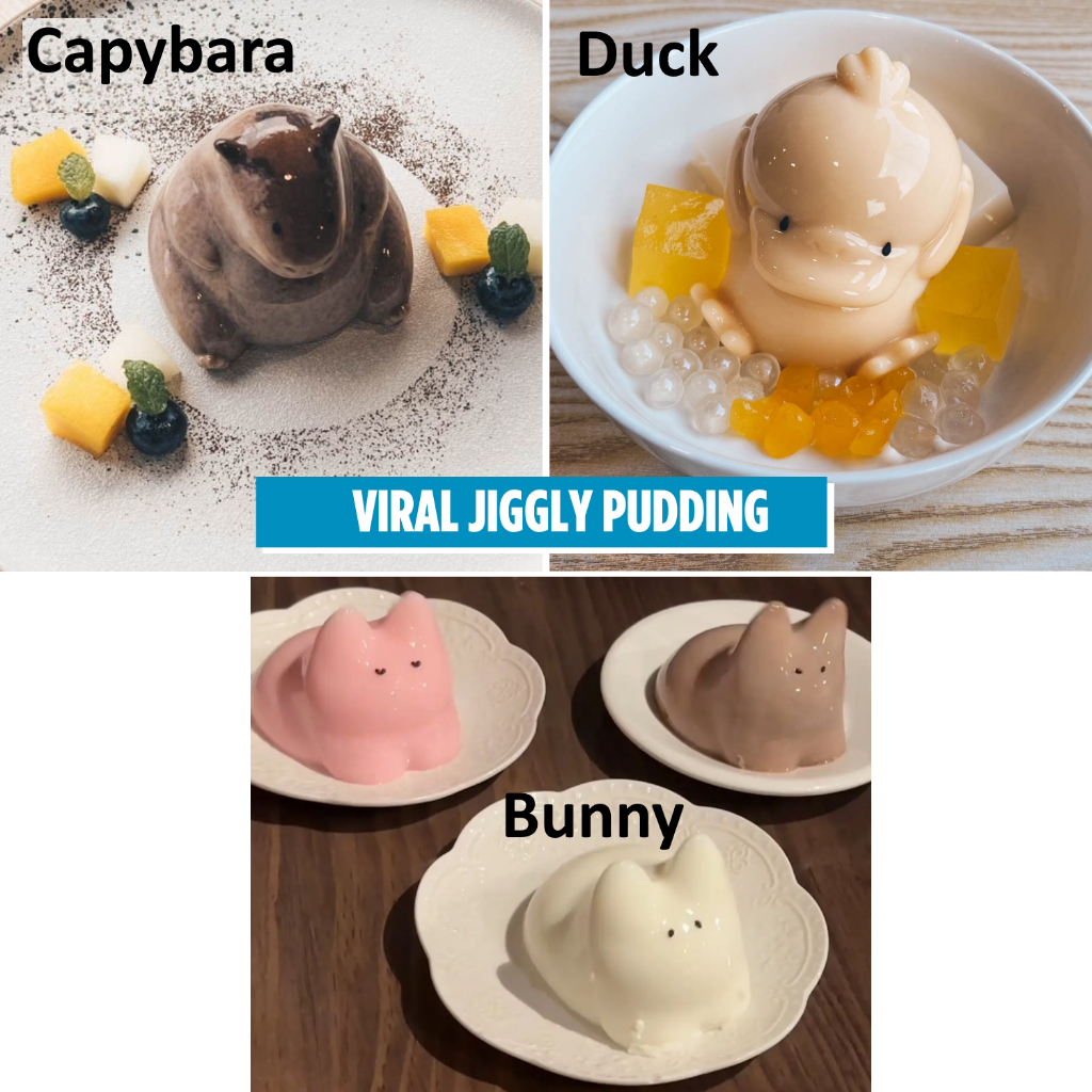 Jual [LOGU] Cetakan Puding jiggly Capybara bunny pudding, Es Batu ...