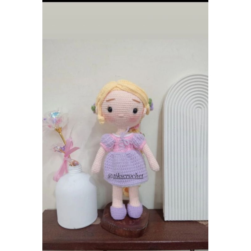 Jual Amigurumi boneka rajut RAPUNZEL | Shopee Indonesia